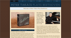 Desktop Screenshot of petertakacsplaysbeethoven.com