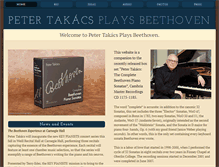 Tablet Screenshot of petertakacsplaysbeethoven.com